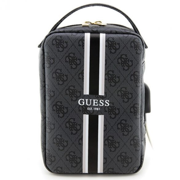 Guess Torba GUHBP4RPSK Organizator czarny/black 4G Printed Stripes