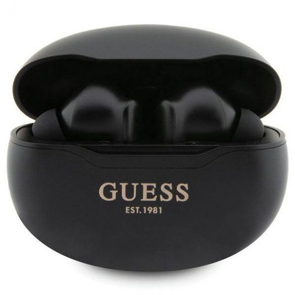 Guess słuchawki Bluetooth GUTWST50EK TWS + stacja dokująca czarny/black Classic EST