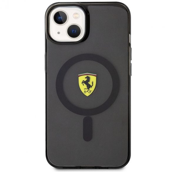 Ferrari FEHMP14SURKK iPhone 14 / 15 / 13 6.1" carcasă rigidă/neagră Translucent Magsafe