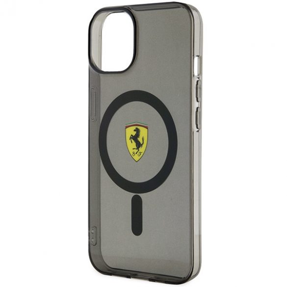 Ferrari FEHMP14MURKK iPhone 14 Plus / 15 Plus 6.7" negru/negru hard Husă Translucent Magsafe