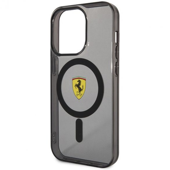 Carcasă rigidă Ferrari FEHMP14LURKK iPhone 14 Pro 6,1 czarny/negru Translucent Magsafe"