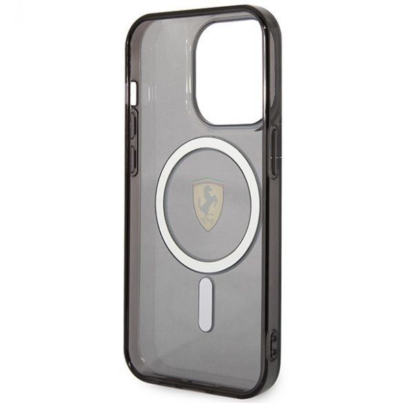 Carcasă rigidă Ferrari FEHMP14LURKK iPhone 14 Pro 6,1 czarny/negru Translucent Magsafe"