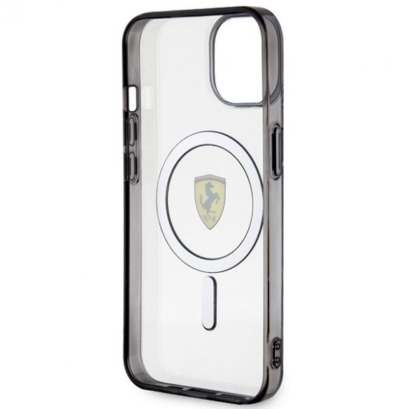 Ferrari FEHMP14SURKT iPhone 14 / 15 / 13 6.1" transparent/transparent hard Husă Outline Magsafe