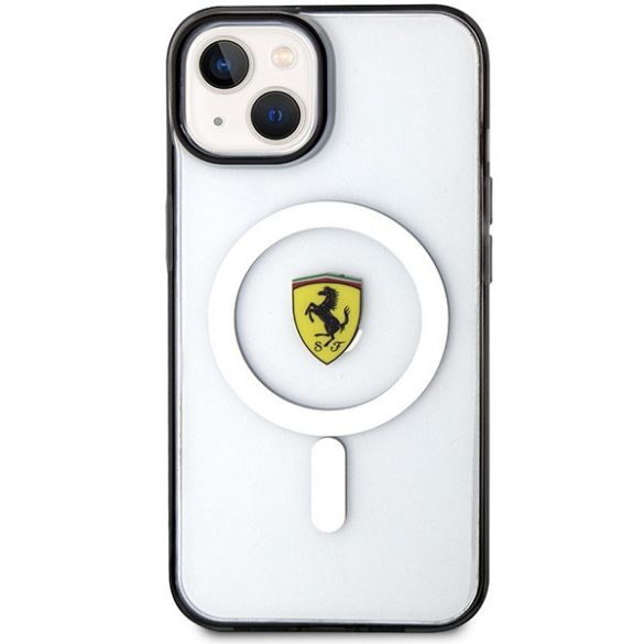 Carcasă rigidă pentru iPhone 14 Plus / 15 Plus Ferrari FEHMP14MURKT de 6,7 inchi Outline Magsafe