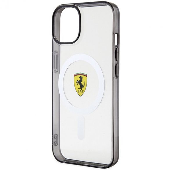 Carcasă rigidă pentru iPhone 14 Plus / 15 Plus Ferrari FEHMP14MURKT de 6,7 inchi Outline Magsafe