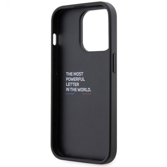 Etui BMW BMHCP14L22GSLK iPhone 14 Pro 6.1 czarny/negru hardcase Grip Hot Stamp"