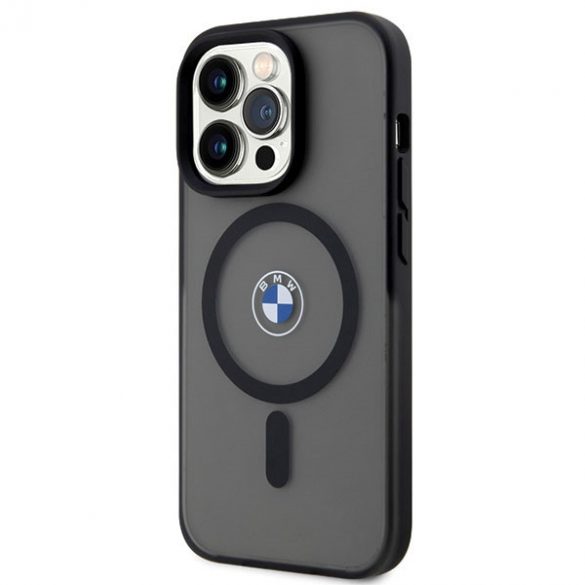 Husă BMW BMHMP14XDSLK iPhone 14 Pro Max 6.7 negru / negru hard Husă Signature MagSafe"