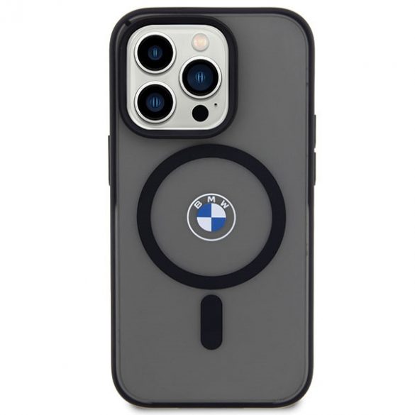 Husă BMW BMHMP14XDSLK iPhone 14 Pro Max 6.7 negru / negru hard Husă Signature MagSafe"