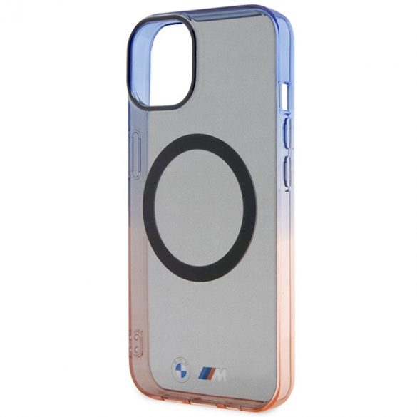 Etui BMW BMHMP14SHTGE iPhone 14 / 15 / 13 6.1" szary/grey Hardcase Gradient Bumper MagSafe