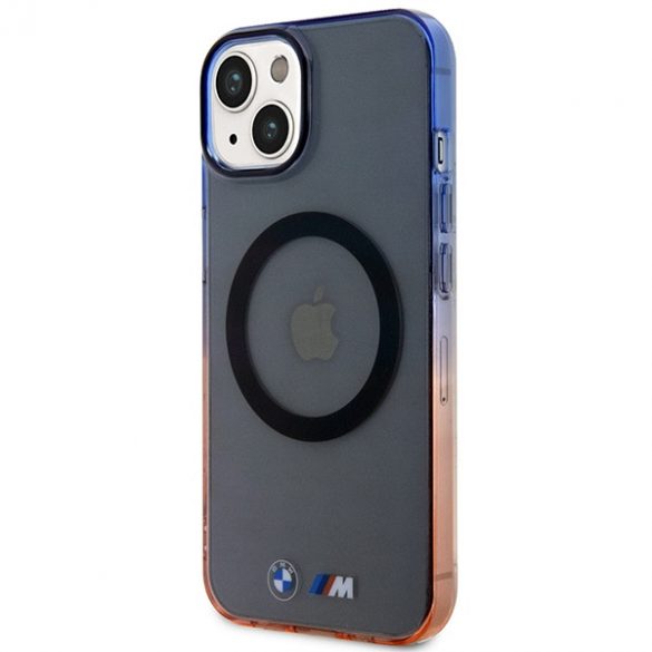 Etui BMW BMHMP14MHTGE iPhone 14 Plus / 15 Plus 6.7" szary/grey Hardcase Gradient Bumper MagSafe