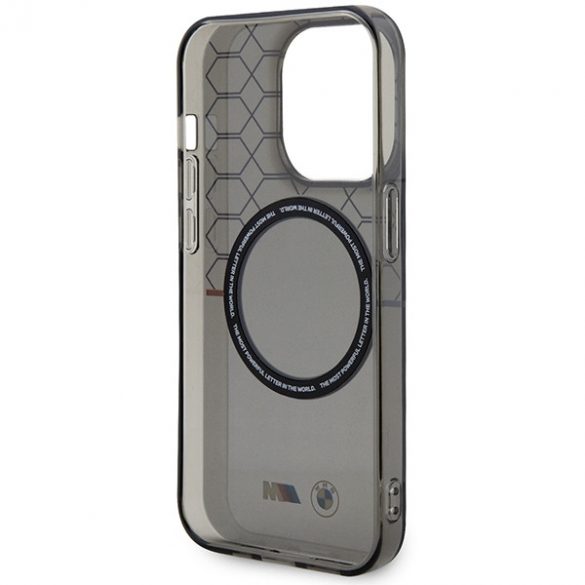 Etui BMW BMHMP14LHGPK iPhone 14 Pro 6.1 szary/grey Pattern MagSafe"