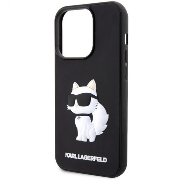 Karl Lagerfeld KLHCP14X3DRKHNK iPhone 14 Pro Max 6.7 carcasă rigidă/neagră Rubber Choupette 3D"