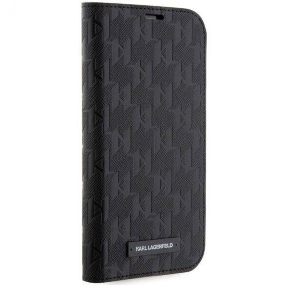 Karl Lagerfeld KLBKP14LSAKLHPK iPhone 14 Pro 6.1 bibliotecă czarny/negru Saffiano Monogram"