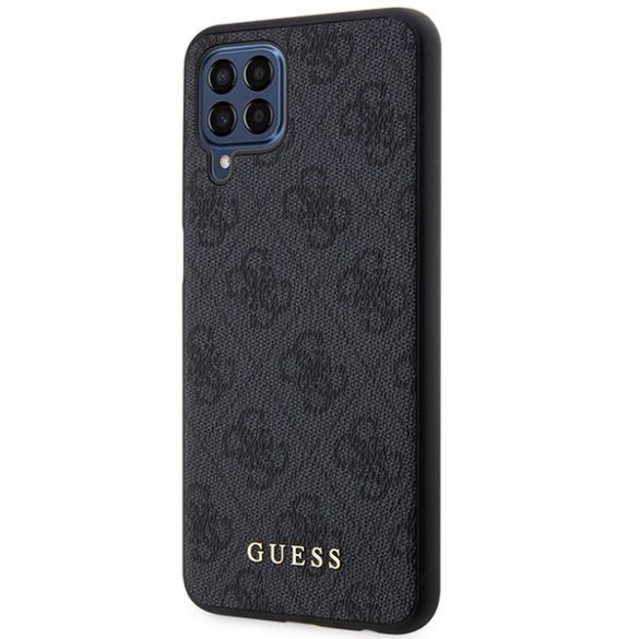 Guess GUHCSM33G4GFGR M33 5G M336 gri/gri hard Husă 4G Metal Gold Logo