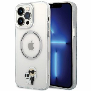 Karl Lagerfeld KKLHMP13XHNKCIT iPhone 13 Pro Max 6,7 hard Husă transparent Iconic Karl&Choupette Magsafe"