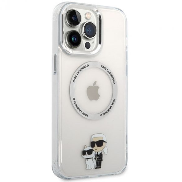 Karl Lagerfeld KKLHMP13XHNKCIT iPhone 13 Pro Max 6,7 hard Husă transparent Iconic Karl&Choupette Magsafe"