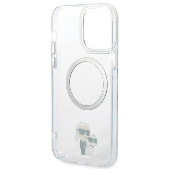 Karl Lagerfeld KKLHMP13XHNKCIT iPhone 13 Pro Max 6,7 hard Husă transparent Iconic Karl&Choupette Magsafe"