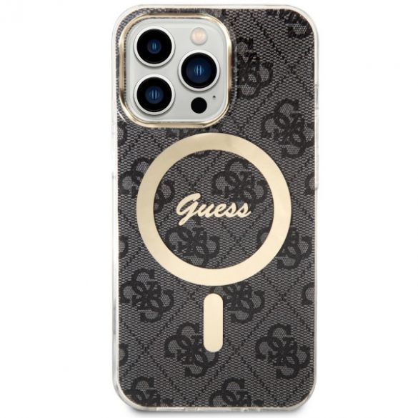 Guess GUHMP13LH4STK iPhone 13 Pro / 13 6.1 carcasă rigidă neagră 4G MagSafe"