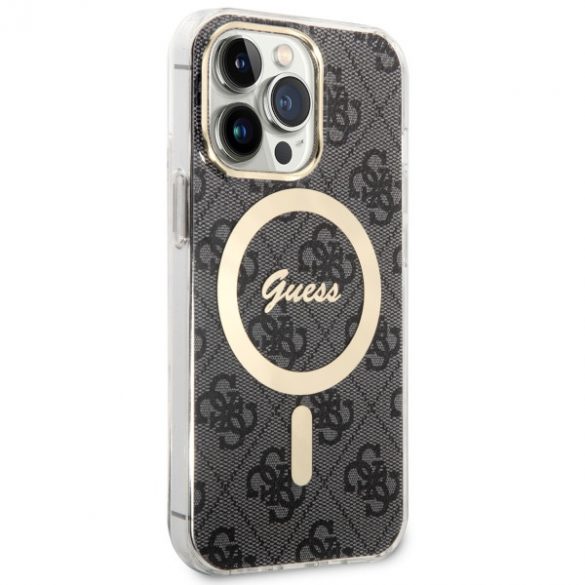 Guess GUHMP13LH4STK iPhone 13 Pro / 13 6.1 carcasă rigidă neagră 4G MagSafe"