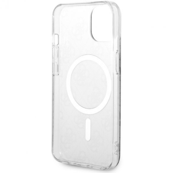 Guess GUHMP14SH4STK Carcasă rigidă 4G MagSafe pentru iPhone 14/15/13 de 6,1 inchi/negru