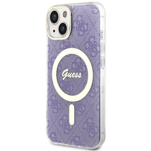 Guess GUHMP14SH4STU iPhone 14 / 15 / 13 6,1 inchi mov/violet hardcase 4G MagSafe