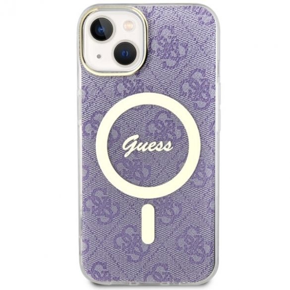 Guess GUHMP14SH4STU iPhone 14 / 15 / 13 6,1 inchi mov/violet hardcase 4G MagSafe