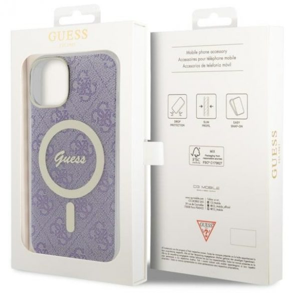 Guess GUHMP14MH4STU iPhone 14 Plus / 15 Plus 6,7" violet/purpuriu hardcase 4G MagSafe