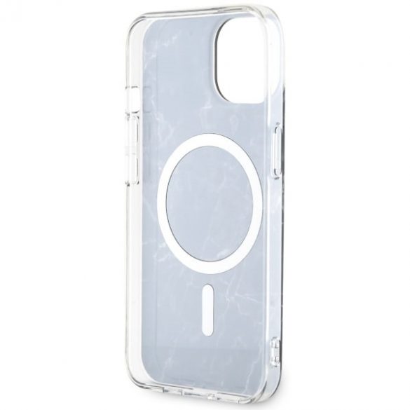 Guess GUHMP14SPCUMAK iPhone 14 / 15 / 13 6.1" carcasa rigidă/neagră Marble MagSafe