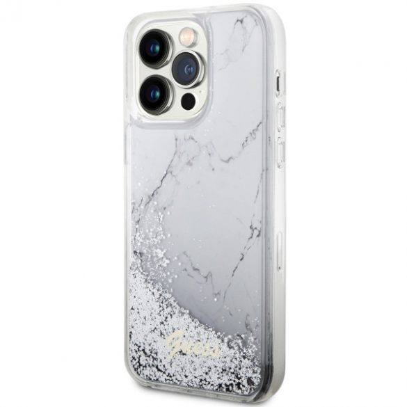 Guess GUHCP14XLCSGSGH iPhone 14 Pro Max 6.7 biały/alb hardcase Liquid Glitter Marble"