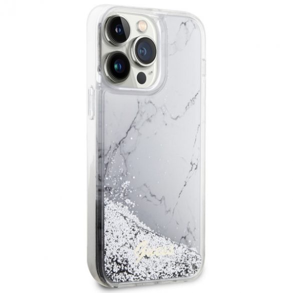 Guess GUHCP14XLCSGSGH iPhone 14 Pro Max 6.7 biały/alb hardcase Liquid Glitter Marble"