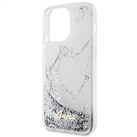 Guess GUHCP14XLCSGSGH iPhone 14 Pro Max 6.7 biały/alb hardcase Liquid Glitter Marble"