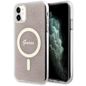 Guess GUHMN61H4STP iPhone 11 6.1 rożowy/roz hardcase 4G MagSafe"