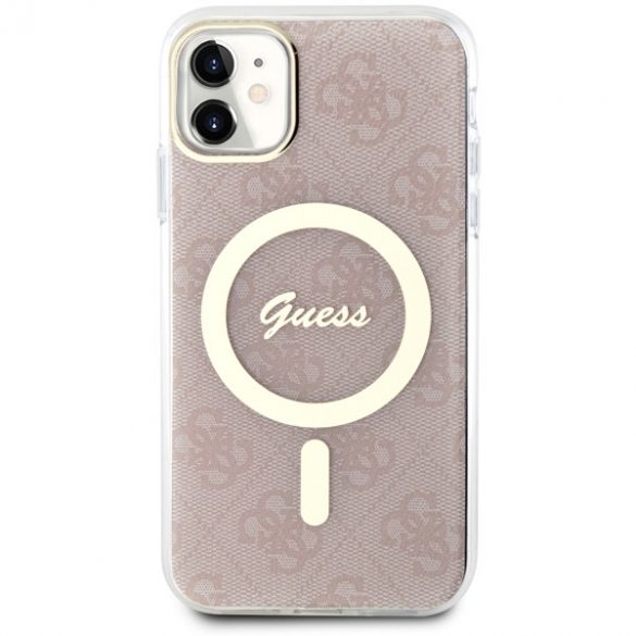 Guess GUHMN61H4STP iPhone 11 6.1 rożowy/roz hardcase 4G MagSafe"