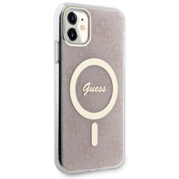 Guess GUHMN61H4STP iPhone 11 6.1 rożowy/roz hardcase 4G MagSafe"