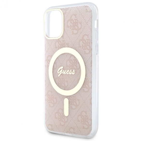 Guess GUHMN61H4STP iPhone 11 6.1 rożowy/roz hardcase 4G MagSafe"