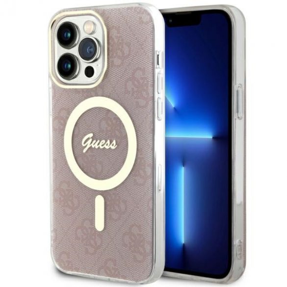 Guess GUHMP13XH4STP iPhone 13 Pro Max 6.7 rożowy/roz hardcase 4G MagSafe"