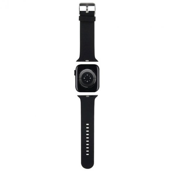 Karl Lagerfeld curea KLAWMSLKNK Apple Watch 38/40/41mm negru/curea neagră 3D cauciuc Karl Head