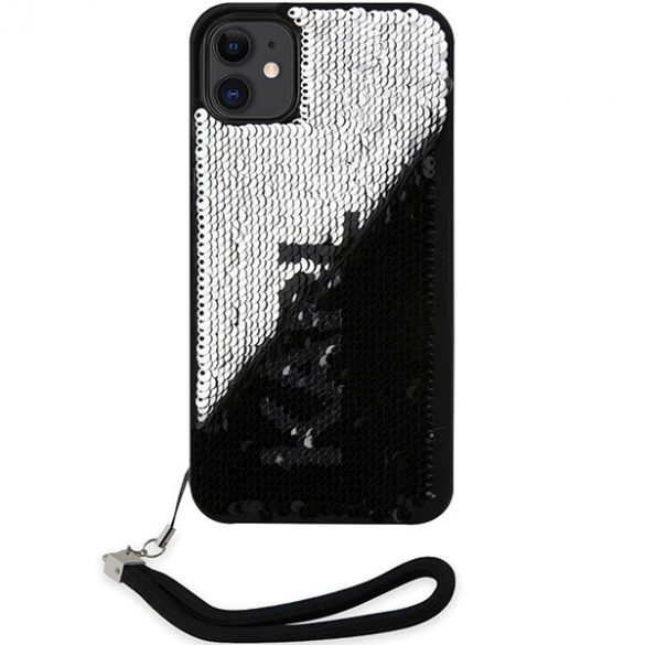 Karl Lagerfeld KLHCN61PSQRKS iPhone 11 / Xr 6,1 srebrny/argintiu Hardcase Paiete Cordon"