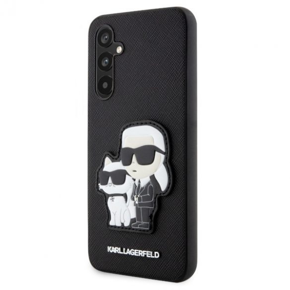 Karl Lagerfeld KLHCA34SANKCPK A34 5G A346 hard Husă negru/negru Saffiano Karl & Choupette