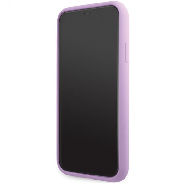 Karl Lagerfeld KLHCN61SKSVGU iPhone 11 / Xr 6.1 husă rigidă violet/violet Semnătură din silicon”