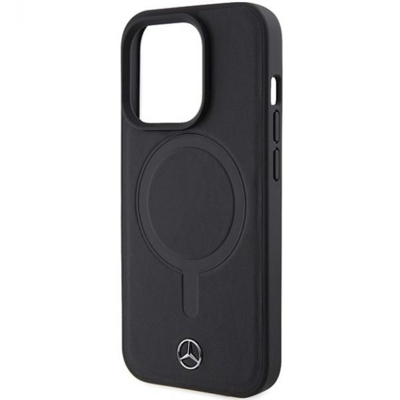 Mercedes MEHMP15L23RCMK iPhone 15 Pro 6.1 negru/negru hard Husă Smooth Leather MagSafe"