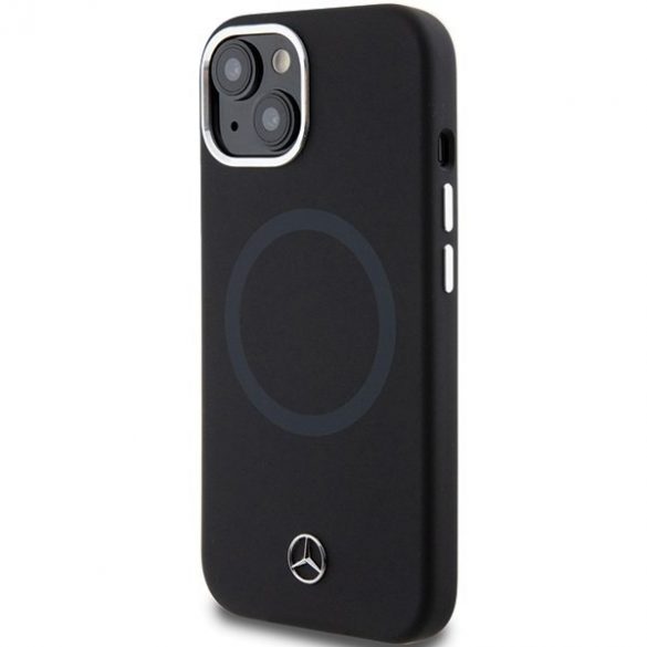 Mercedes MEHMP15S23SCMK iPhone 15 / 14 / 13 6.1" czarny/negru hardcase Silicon Bicolor MagSafe