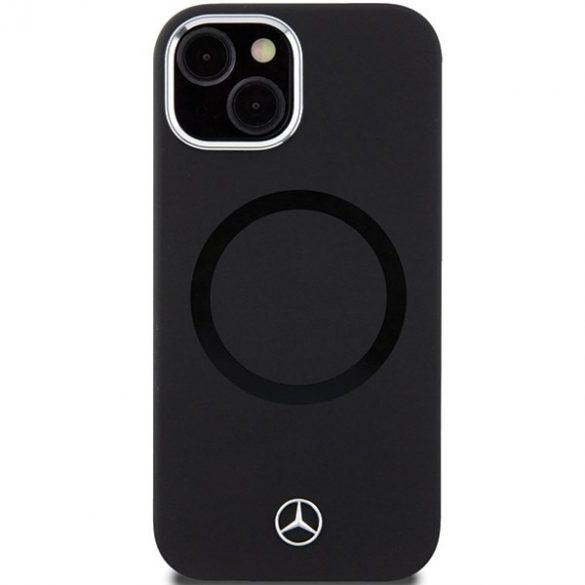 Mercedes MEHMP15S23SCMK iPhone 15 / 14 / 13 6.1" czarny/negru hardcase Silicon Bicolor MagSafe