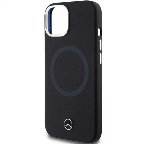 Mercedes MEHMP15S23SCMK iPhone 15 / 14 / 13 6.1" czarny/negru hardcase Silicon Bicolor MagSafe