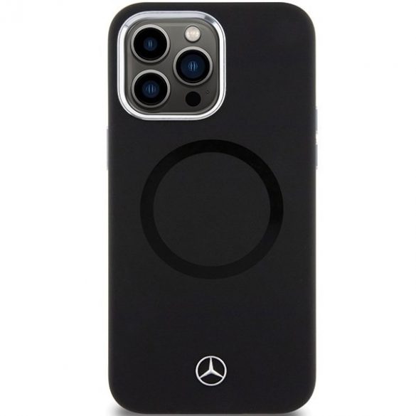 Mercedes MEHMP15L23SCMK iPhone 15 Pro 6.1 husă rigidă, neagră, silicon Bicolor MagSafe"