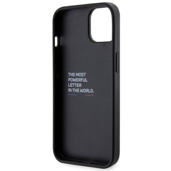 Etui BMW BMHCP15S22GSLK iPhone 15 / 14 / 13 6.1" czarny/negru hardcase Grip Hot Stamp