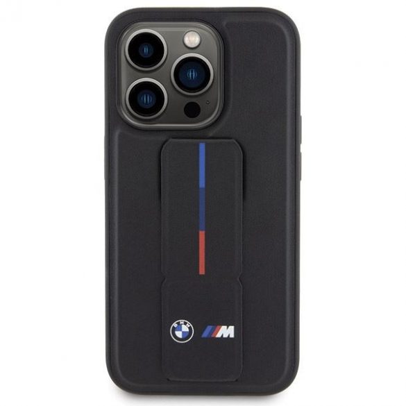 Etui BMW BMHCP15L22GSLK iPhone 15 Pro 6.1" carcasa rigidă neagră Grip Hot Stamp