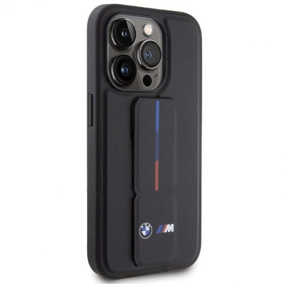 Etui BMW BMHCP15L22GSLK iPhone 15 Pro 6.1" carcasa rigidă neagră Grip Hot Stamp