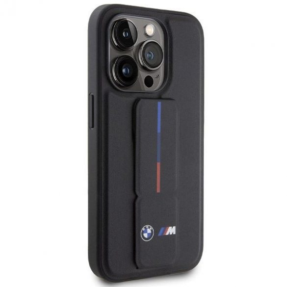 Etui BMW BMHCP15L22GSLK iPhone 15 Pro 6.1" carcasa rigidă neagră Grip Hot Stamp