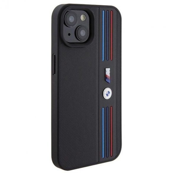 BMW BMHCP15S22PPMK iPhone 15 / 14 / 13 6.1" czarny/negru Tricolor M Collection